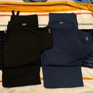 Cherokee scrubs Black/Navy S/S Tall bottoms